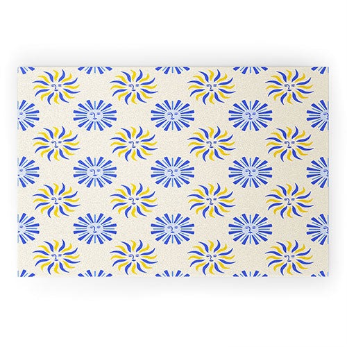 Design by Spark Dolce Vita Radial Sun Flames Welcome Mat