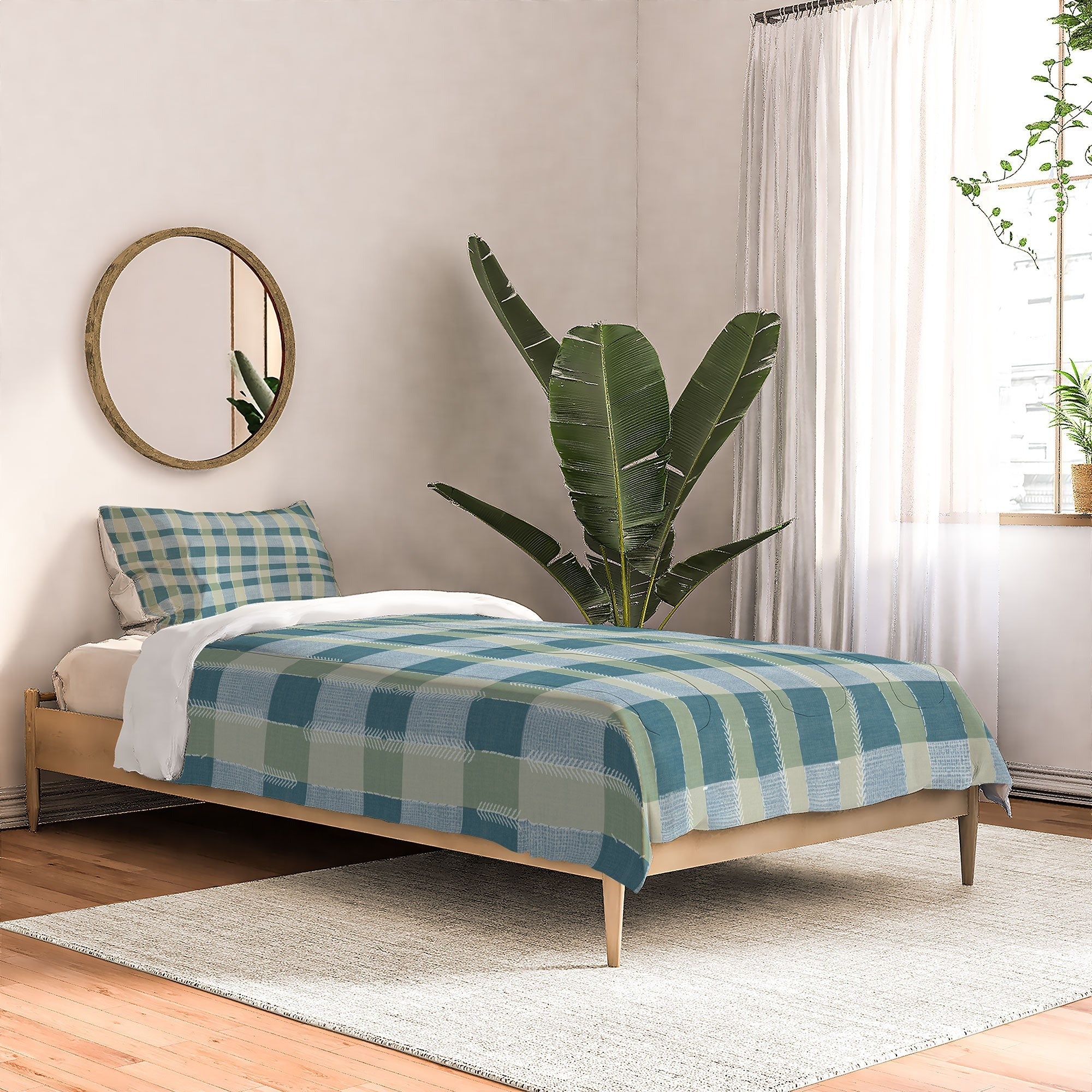 Marta Barragan Camarasa Country Style Checks Comforter
