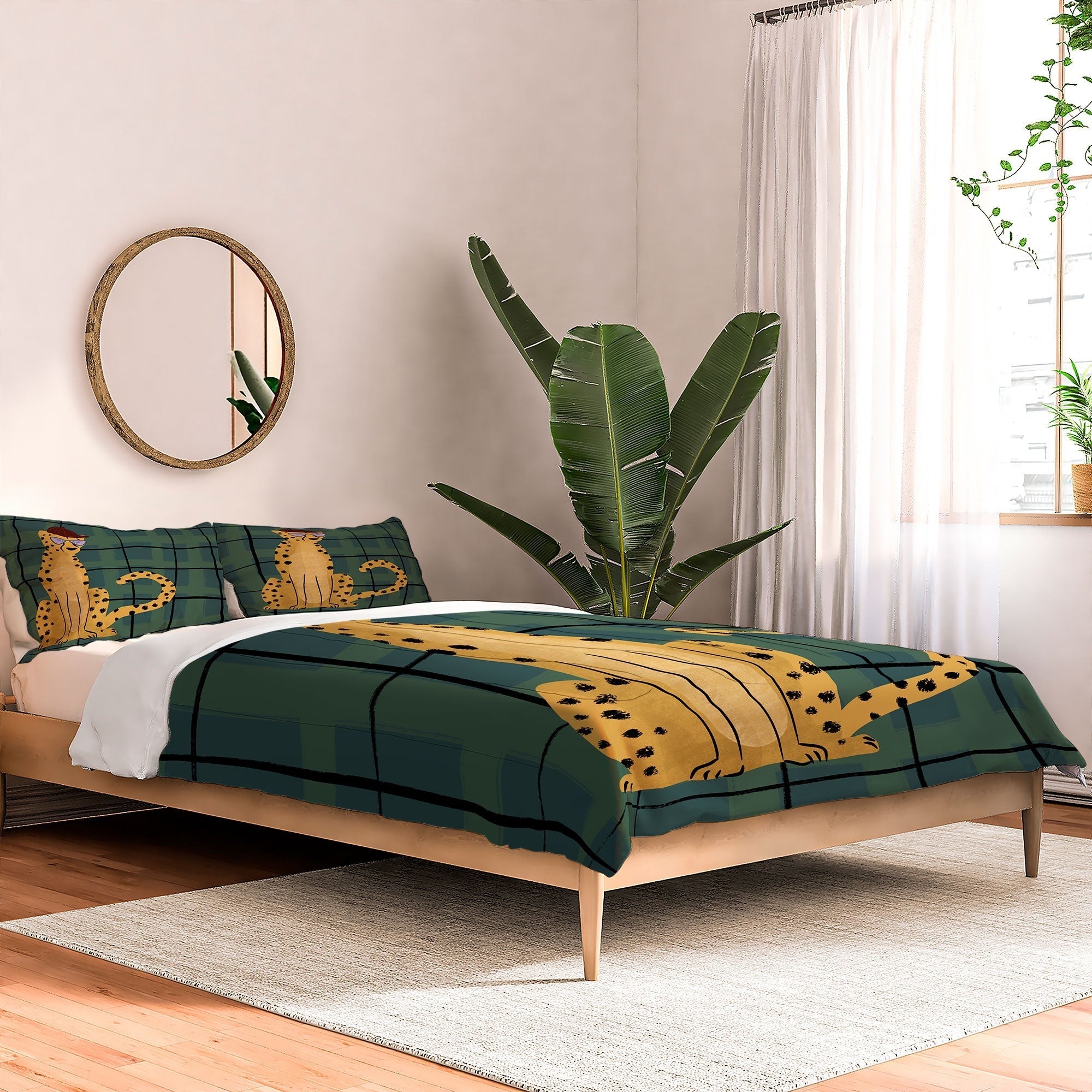 Design by Spark Cheetah Cool Cat Comforter
