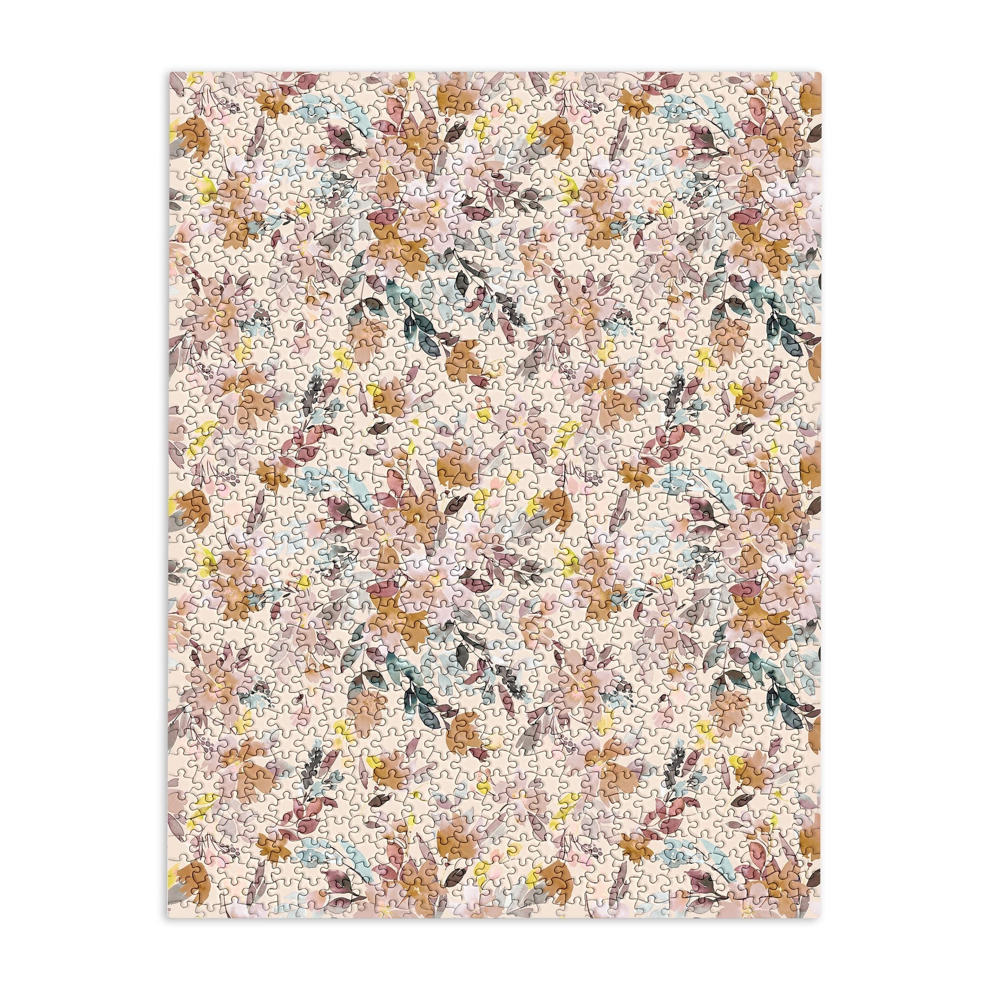 Ninola Design Botanic Retreat Floral Oleander Whimsical Soft Pink Puzzle