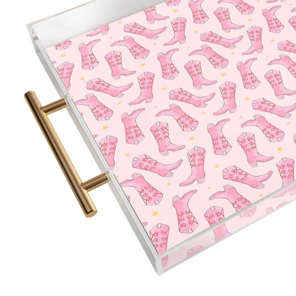 Love_Ryming Stars and Boots Acrylic Tray