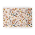 Ninola Design Botanic Retreat Floral Oleander Whimsical Soft Pink Welcome Mat