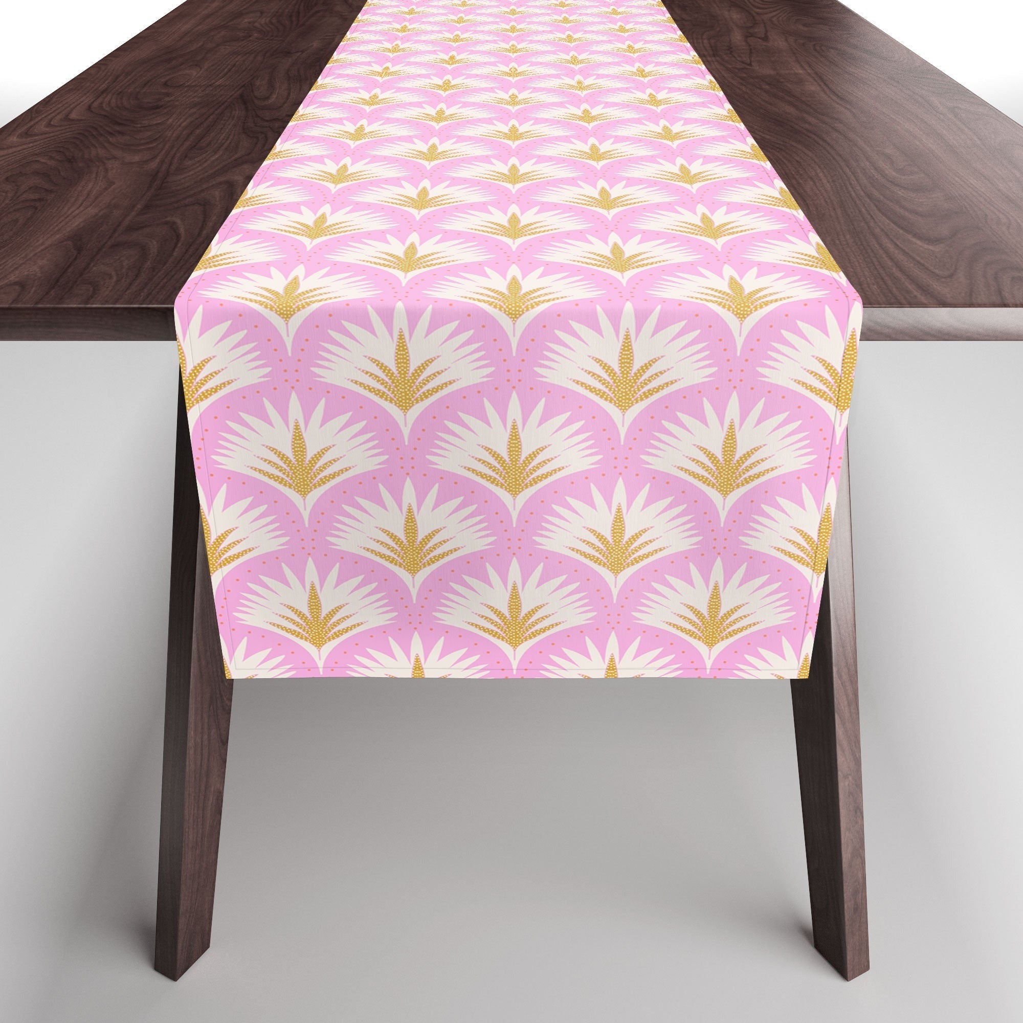 Jennifer Labre Pink Palmetto Table Runner