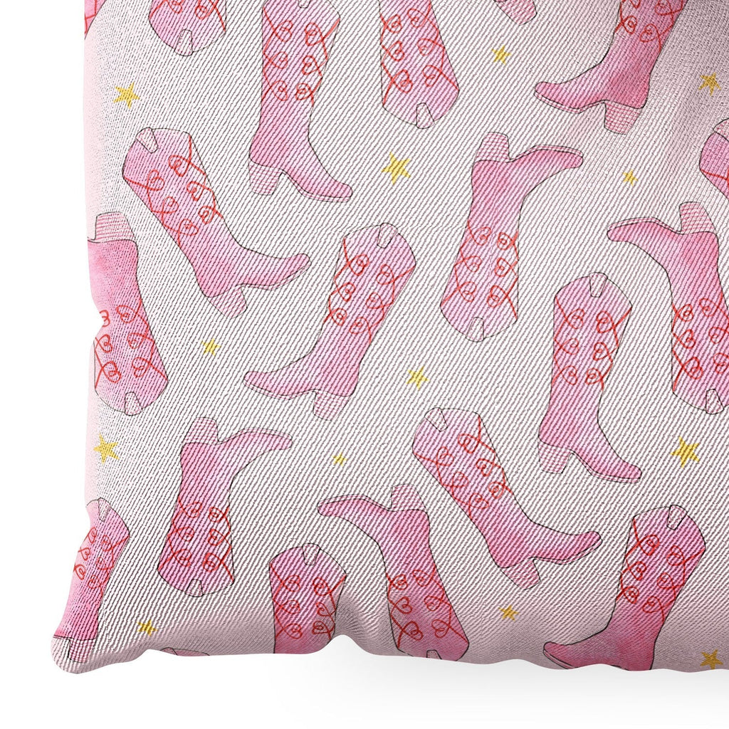 Love_Ryming Stars and Boots Floor Pillow Square