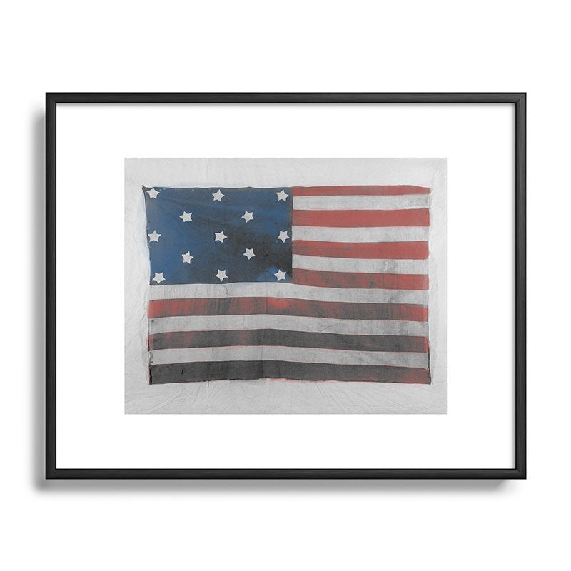 DENY Designs Flag Attributed to Elizabeth Schuyler Hamilton Metal Framed Art Print