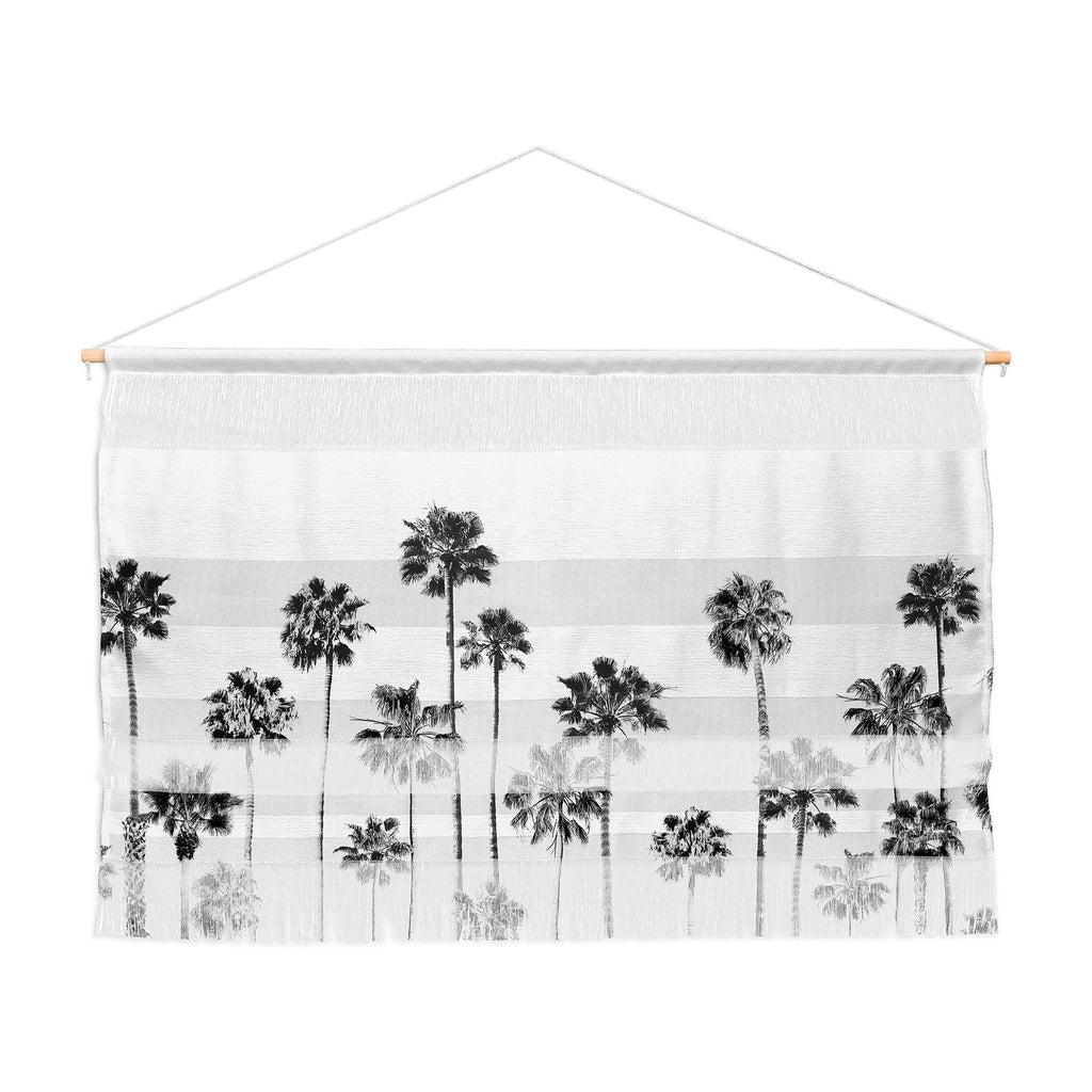 Gal Design Black And White Palms Wall Hanging Landscape