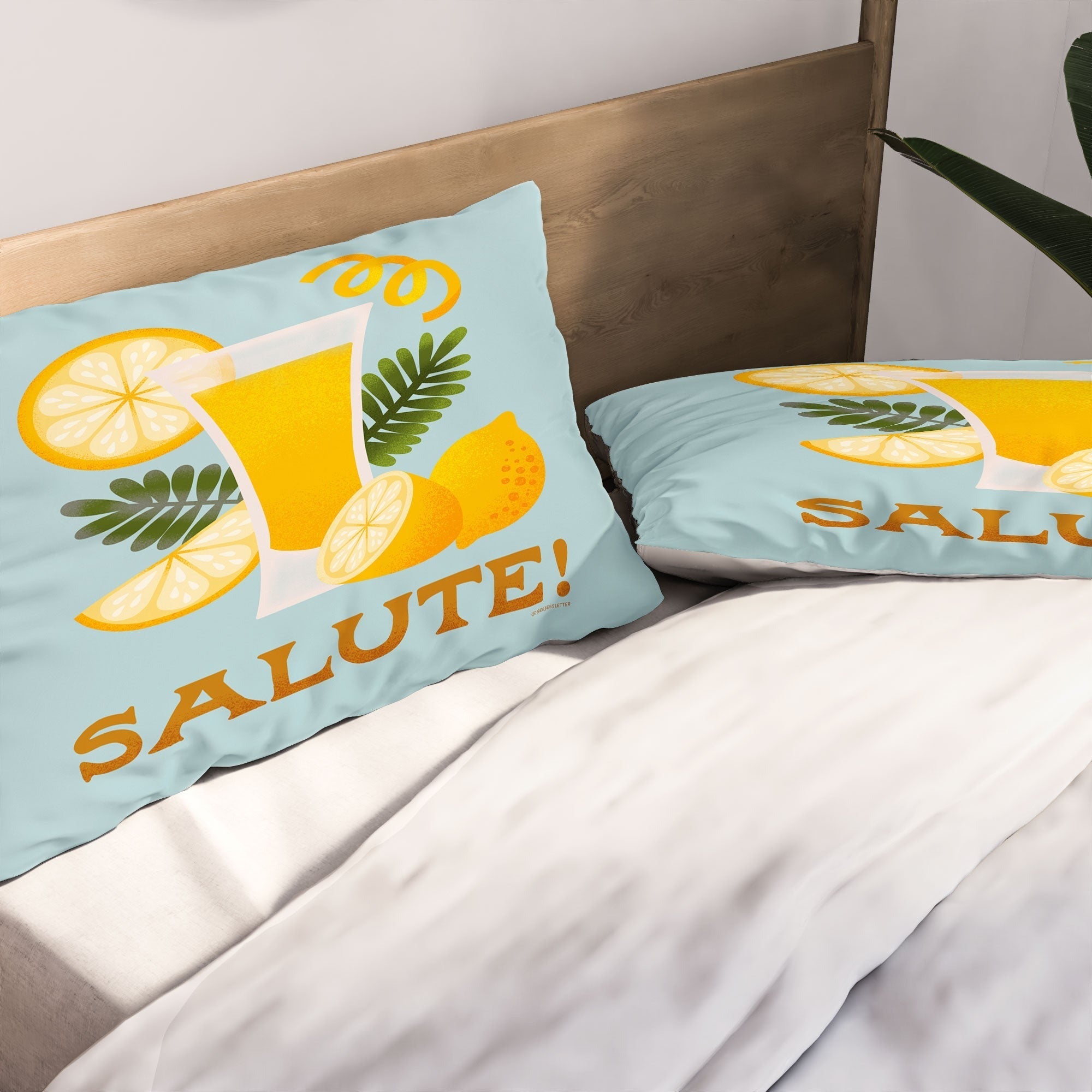 Jessica Molina Limoncello Cocktail Pillow Shams