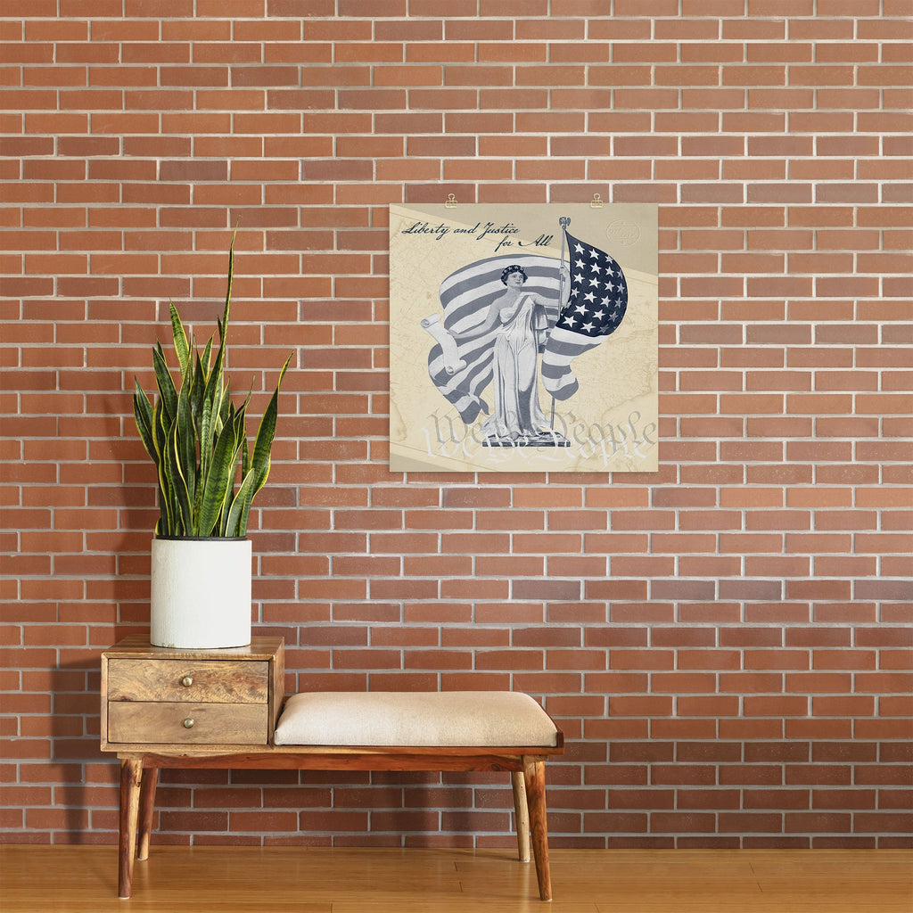 DENY Designs Liberty and Justice Woman Art Print