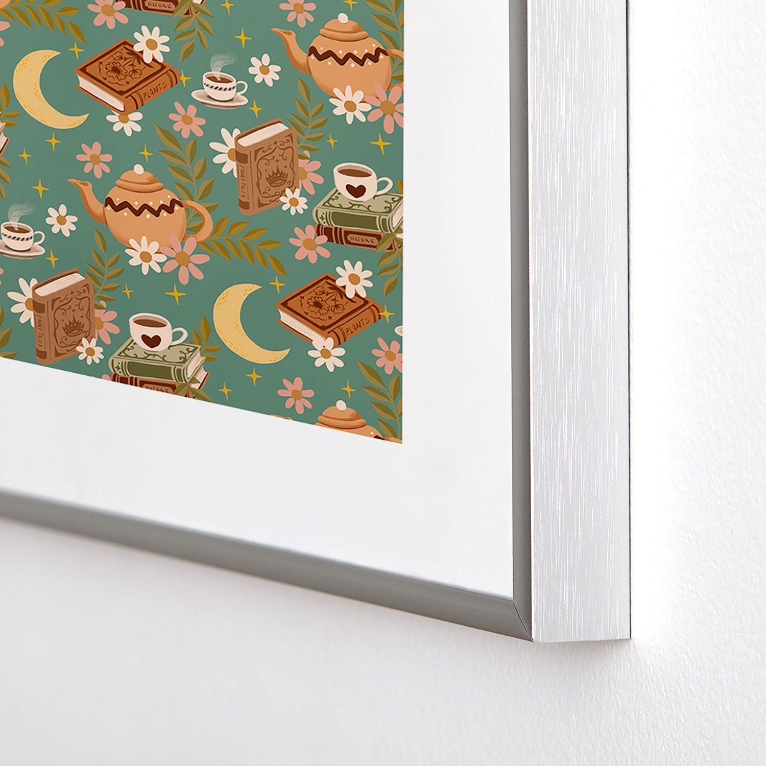 Avenie Moonlit Reading Nook I Metal Framed Art Print