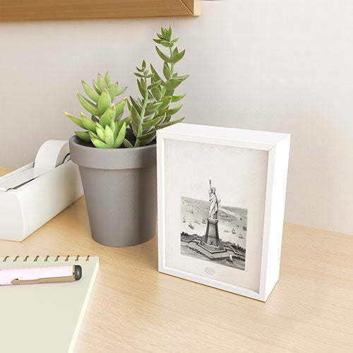 DENY Designs Vintage Lady Liberty Framed Mini Art Print