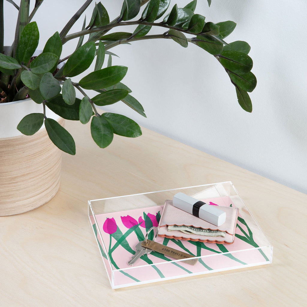 Garima Dhawan tulips 14 Acrylic Tray