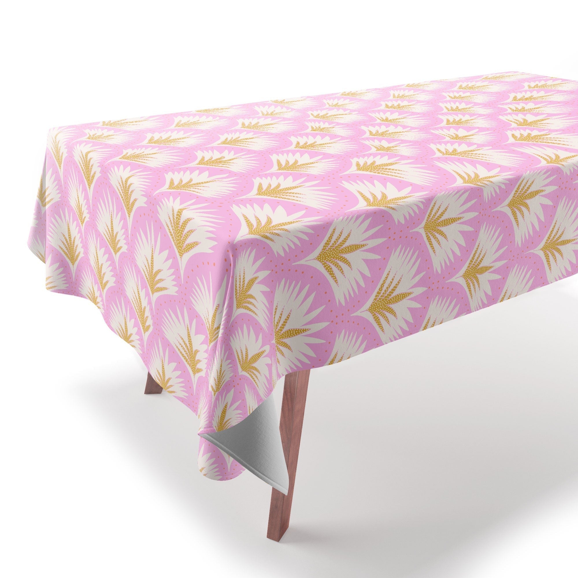 Jennifer Labre Pink Palmetto Tablecloth