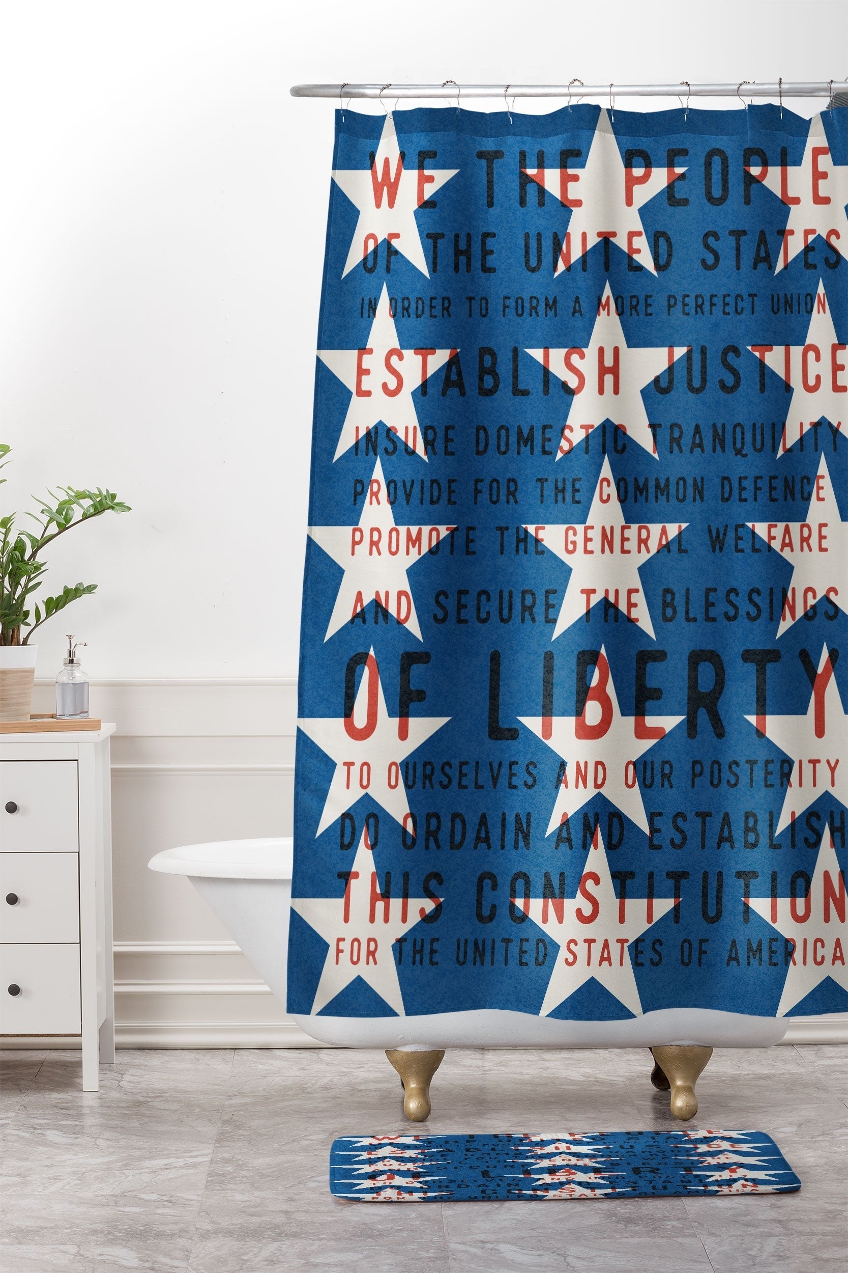 DENY Designs Starred Preamble Memory Foam Bath Mat