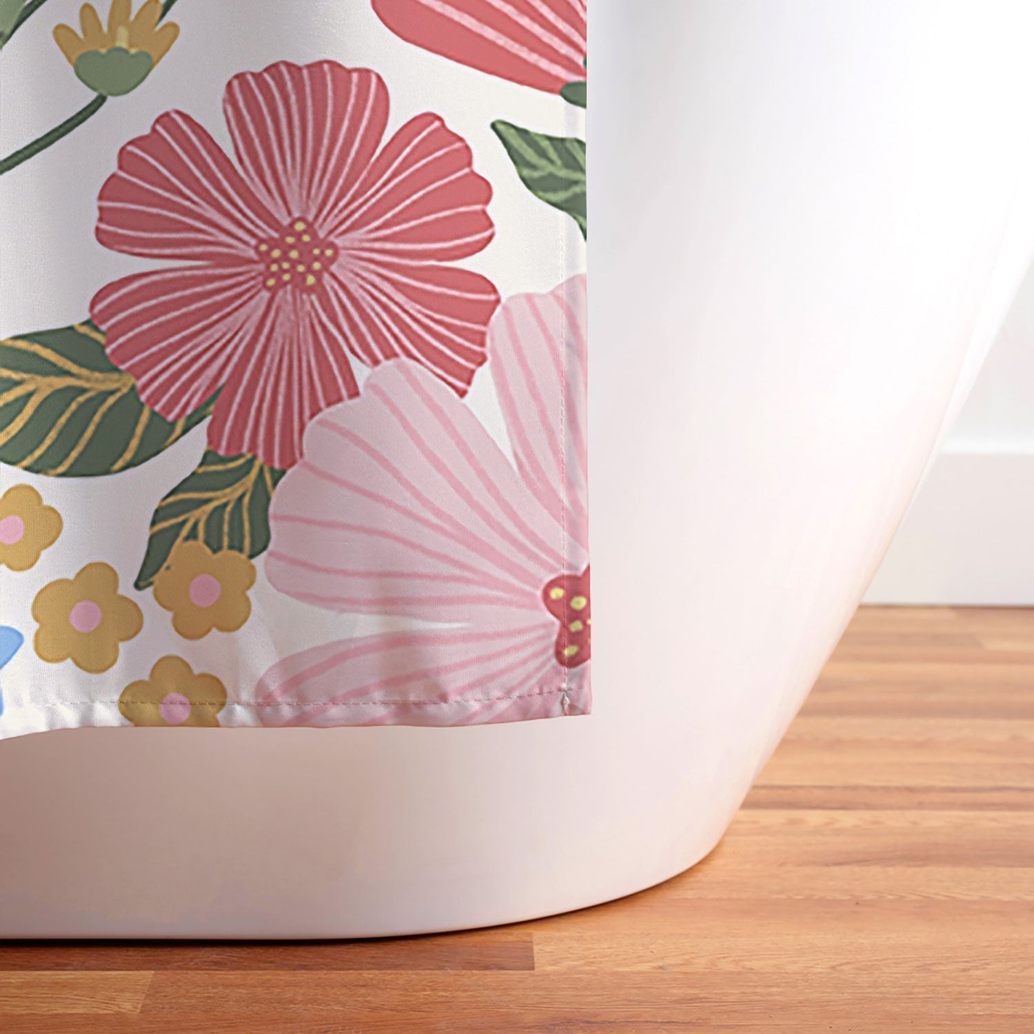 Design by Spark Wild Bloom Flowers Shower Curtain