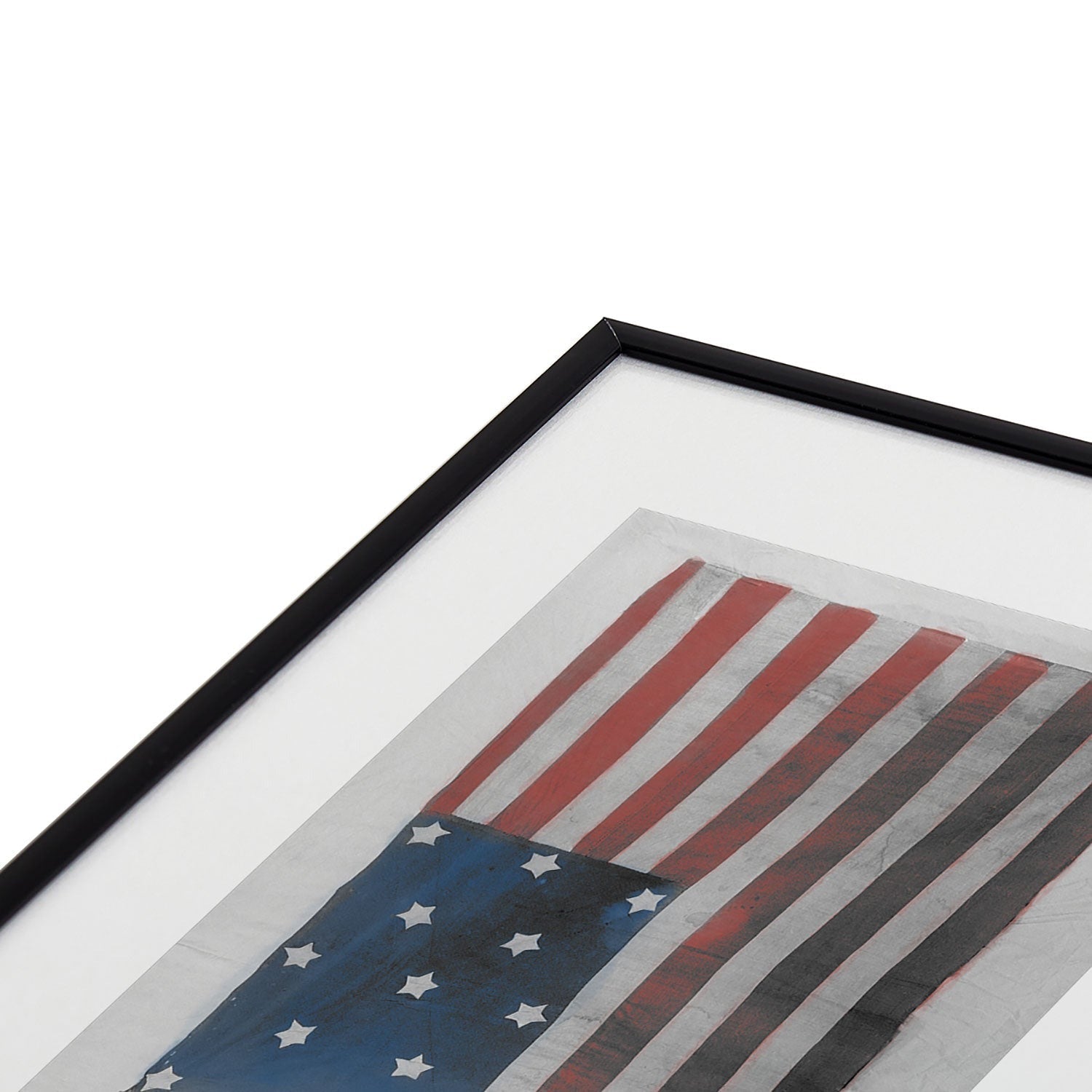 DENY Designs Flag Attributed to Elizabeth Schuyler Hamilton Metal Framed Art Print