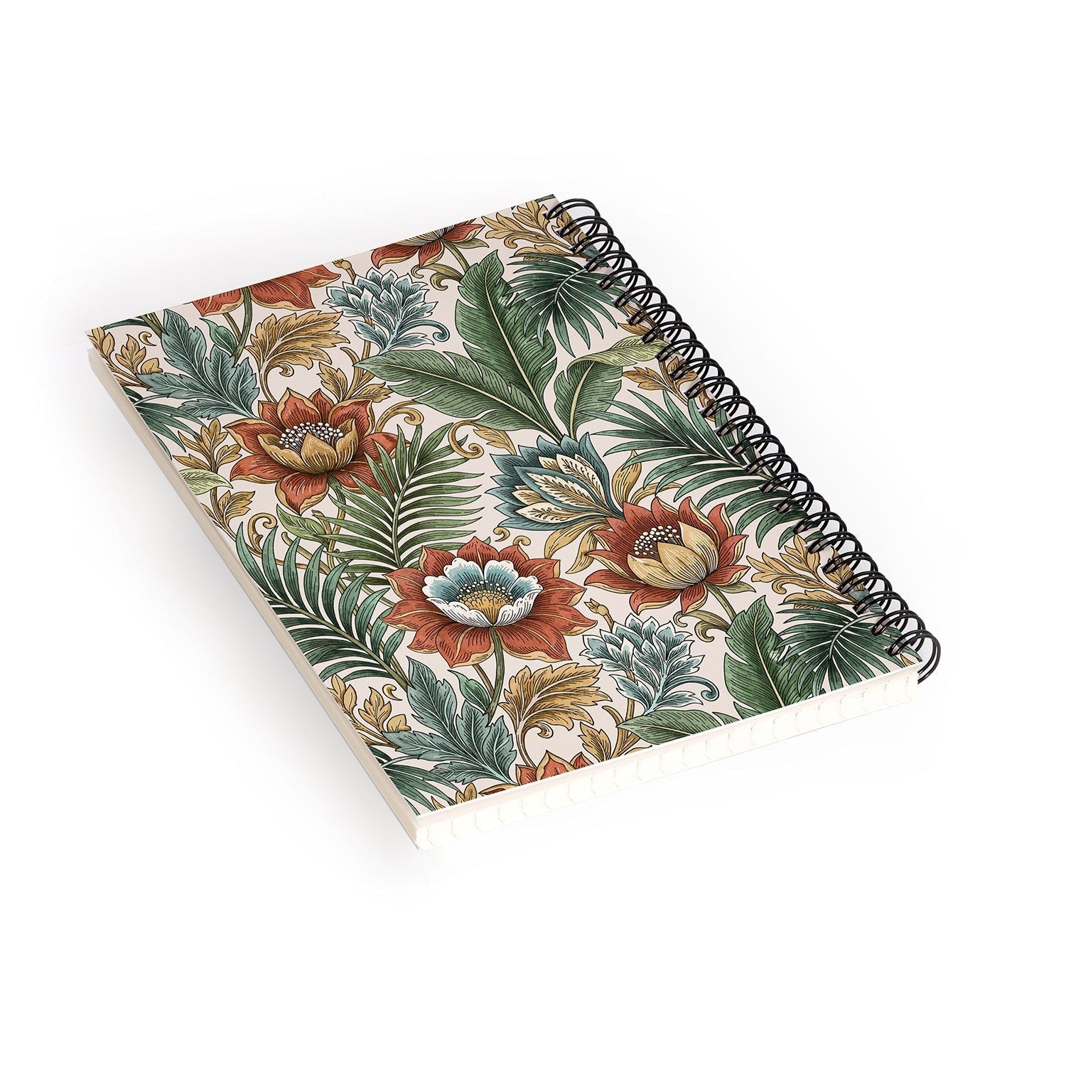 Marta Barragan Camarasa Retro Jungle Garden Spiral Notebook