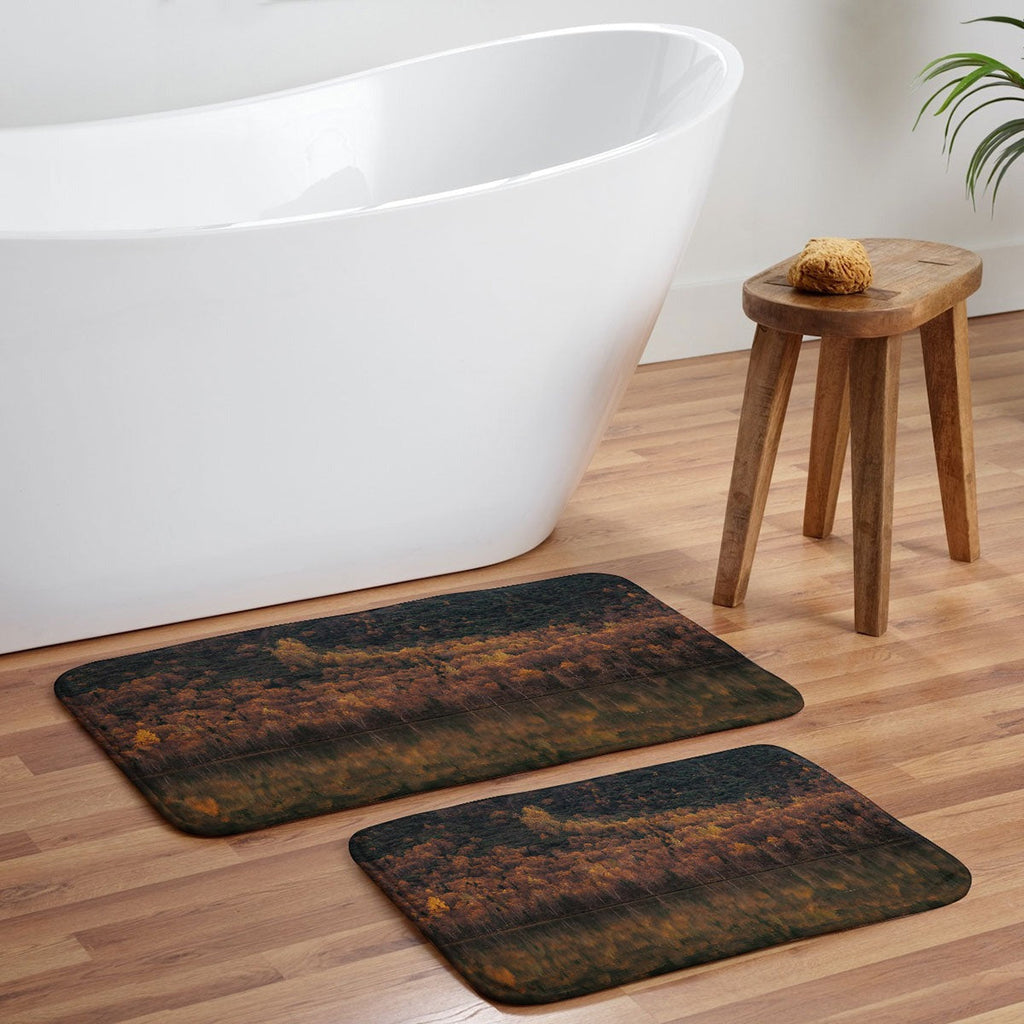 Hannah Kemp Fall Lake Memory Foam Bath Mat