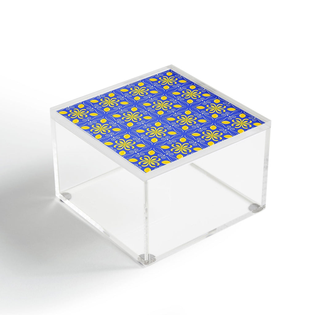 Design by Spark Dolce Vita Lemon Tile Acrylic Box
