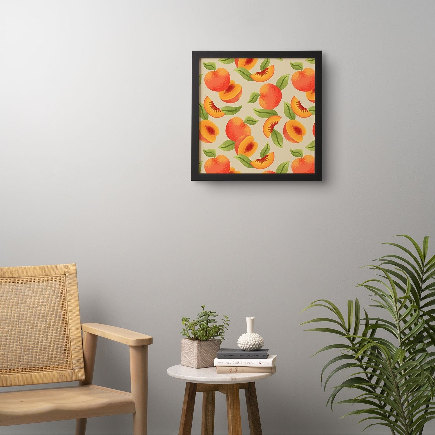 Jessica Molina Peach Pattern Framed Wall Art