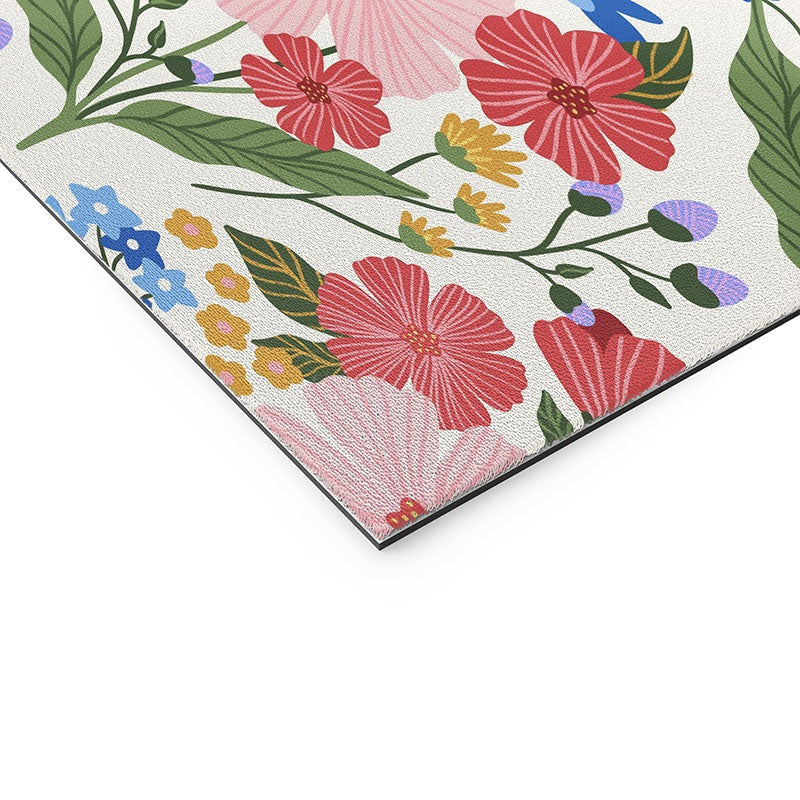 Design by Spark Wild Bloom Flowers Welcome Mat