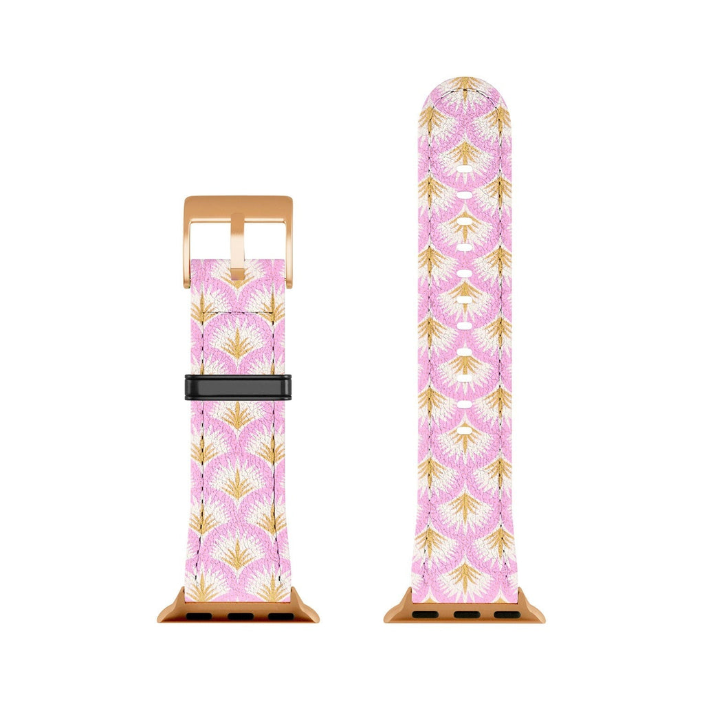 Jennifer Labre Pink Palmetto Apple Watch Band