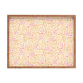 Little Om Pattern Shooting Stars cream Rectangular Tray