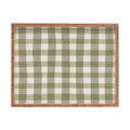 Menina Lisboa Rustic Green Plaid Rectangular Tray