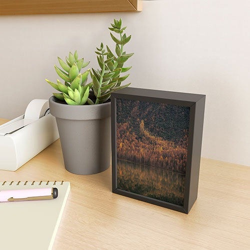 Hannah Kemp Fall Lake Framed Mini Art Print