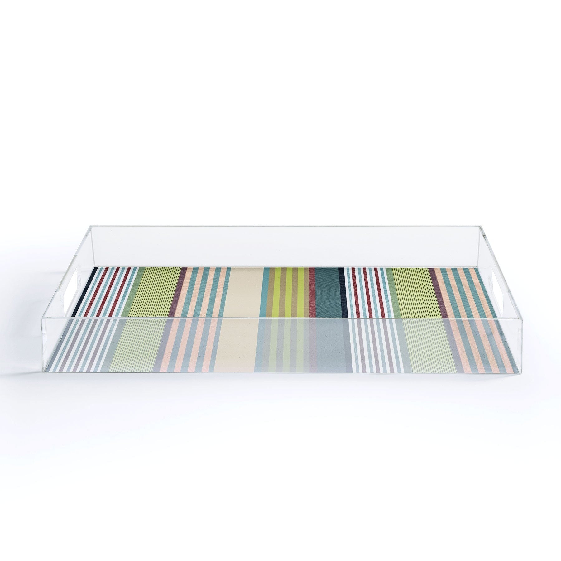 Marta Barragan Camarasa Colorful Stripe Delight Acrylic Tray