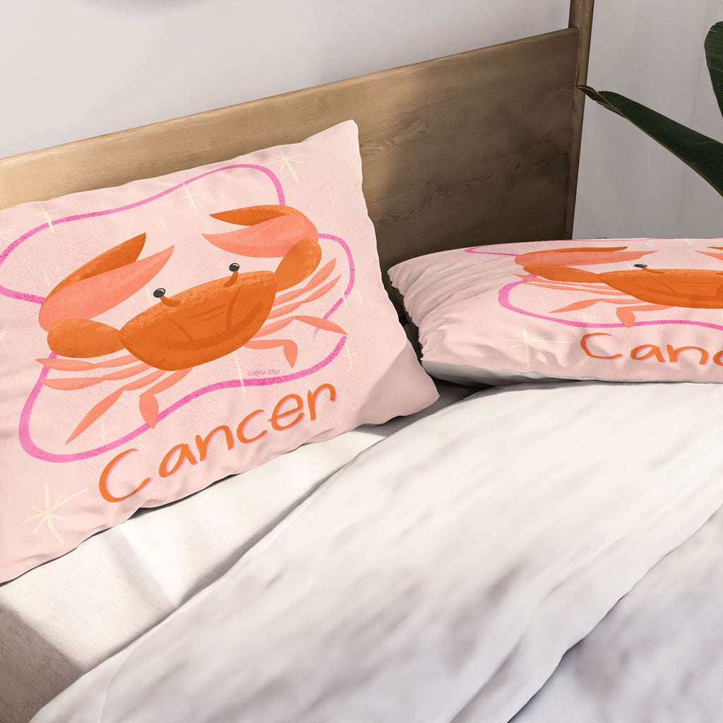 Little Om Zodiac Signs Cancer Pillow Shams