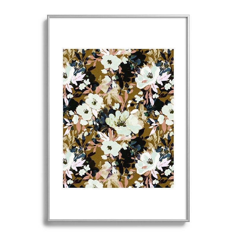 Marta Barragan Camarasa Romantic Floral Fusion Metal Framed Art Print