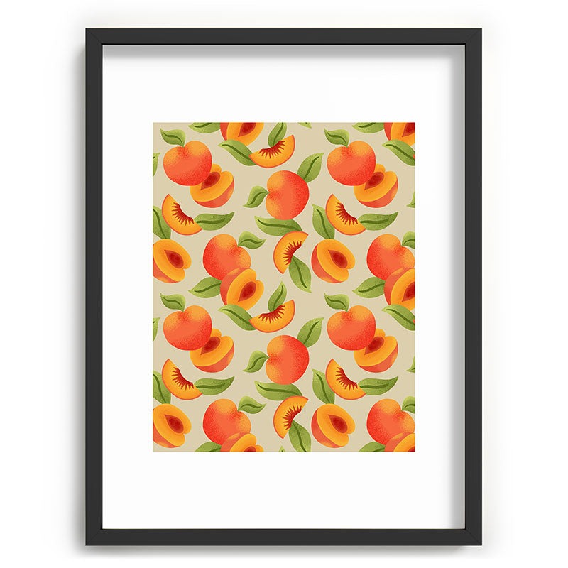 Jessica Molina Peach Pattern Recessed Framing Rectangle