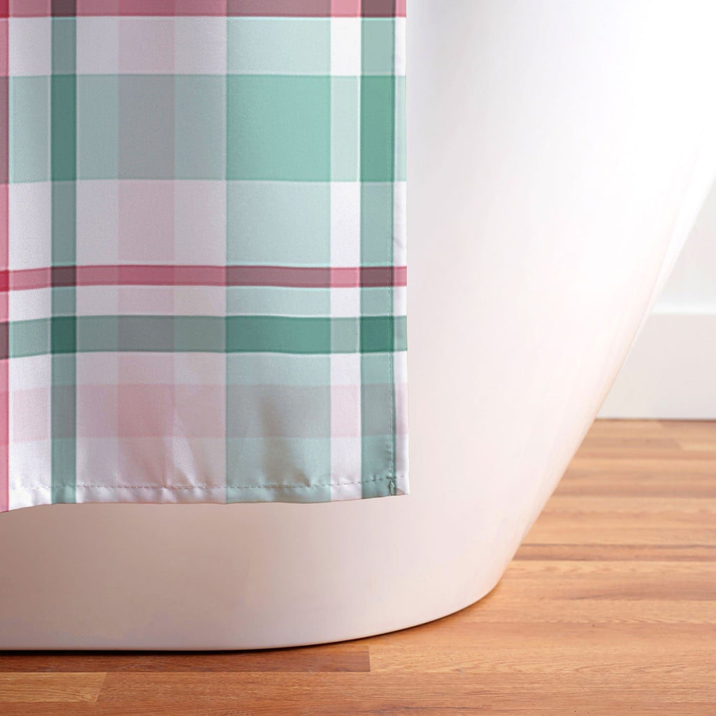 Lisa Argyropoulos Merry Vintage Plaid Shower Curtain