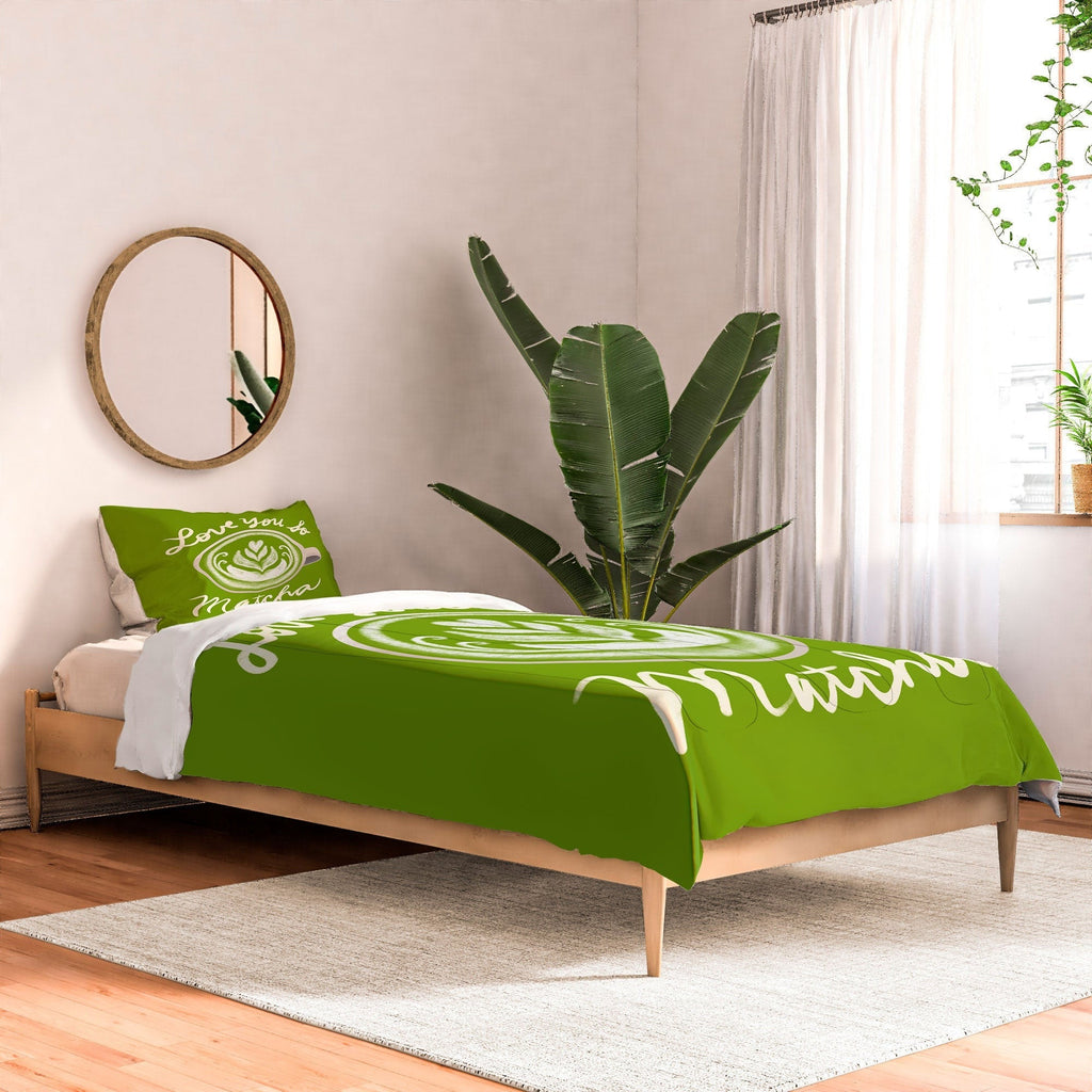 Design by Spark Love You So Matcha Comforter