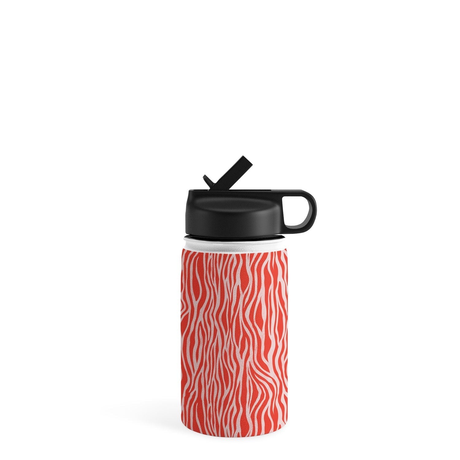 Avenie BR Red Zebra Stripe Water Bottle