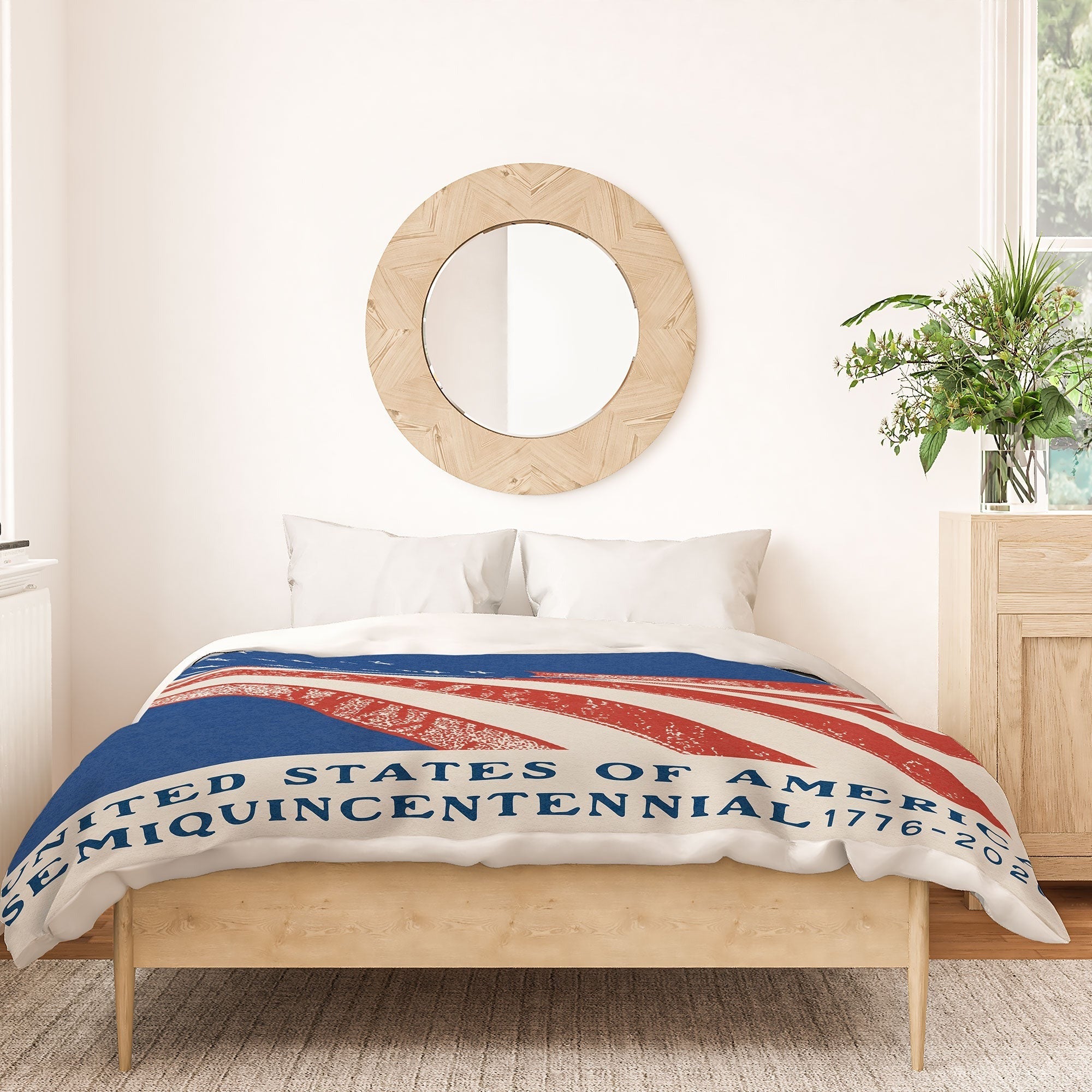 DENY Designs Stars n Stripes Semiquincentennial Duvet Cover