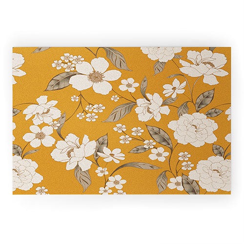 Gabriela Fuente Roberta Sunflower Welcome Mat