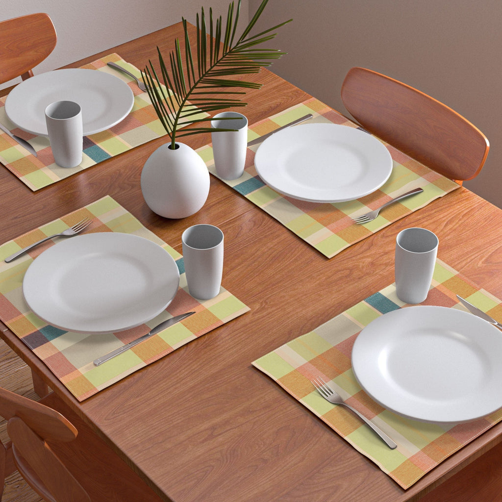 Marta Barragan Camarasa Retro Picnic Plaid Warm Tones Placemat