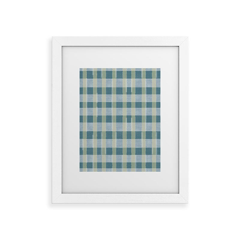 Marta Barragan Camarasa Country Style Checks Framed Art Print