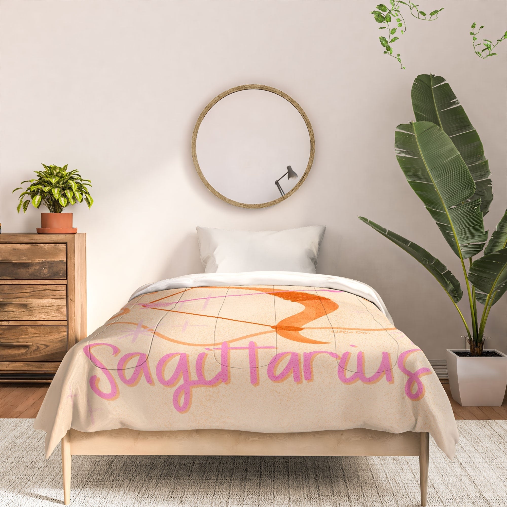 Little Om Zodiac Sign Sagittarius Comforter