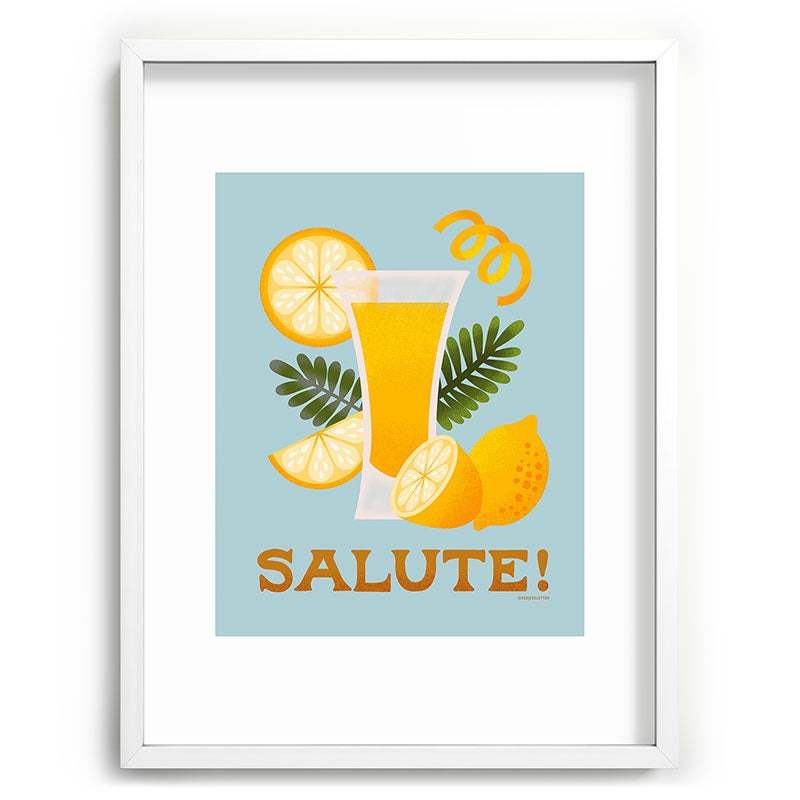 Jessica Molina Limoncello Cocktail Recessed Framing Rectangle