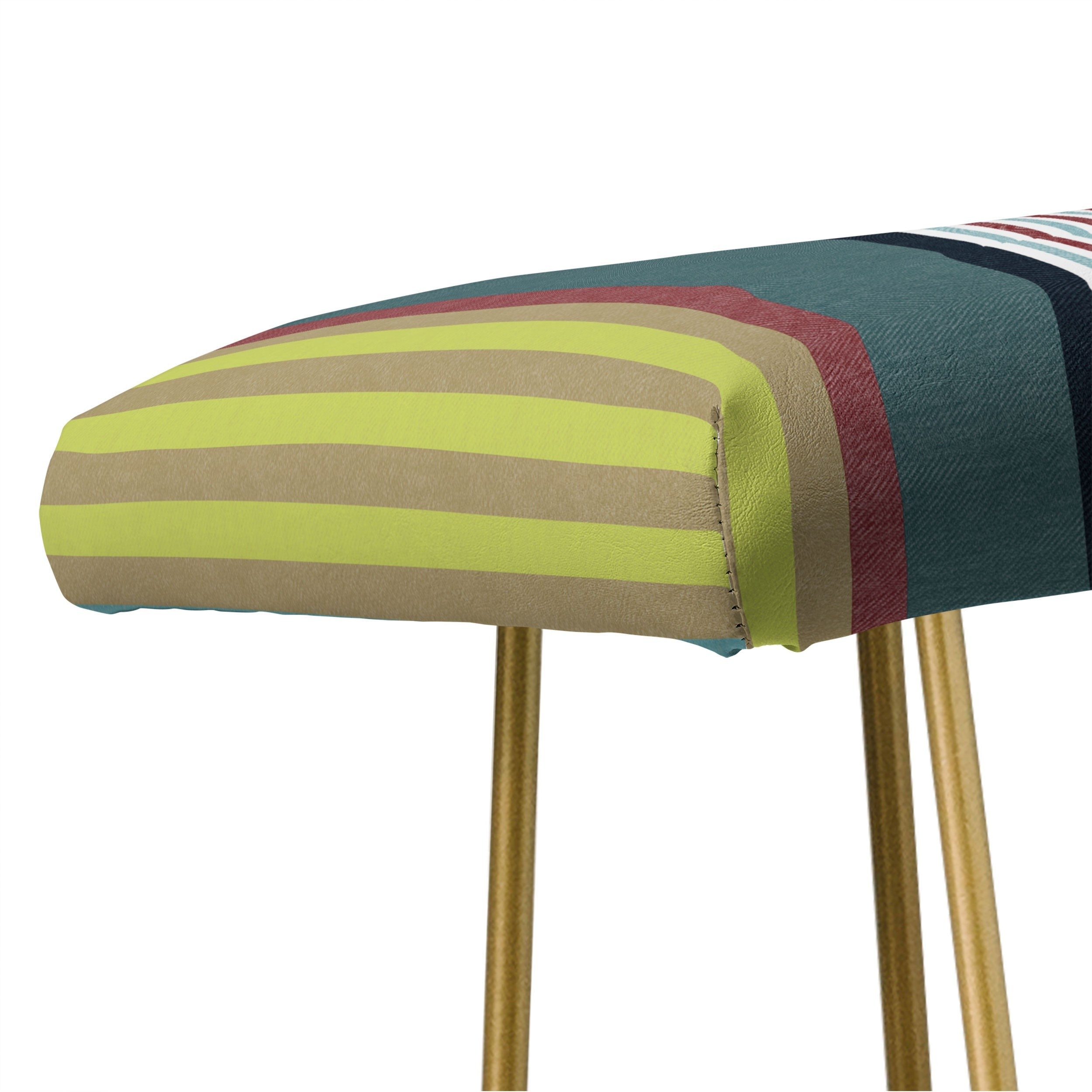 Marta Barragan Camarasa Colorful Stripe Delight Bench