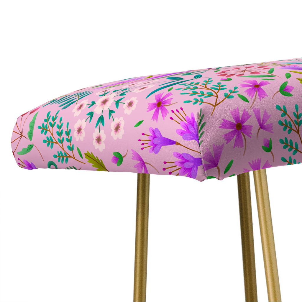 Pimlada Phuapradit Ditsy Purple Floral Half Drop Bench