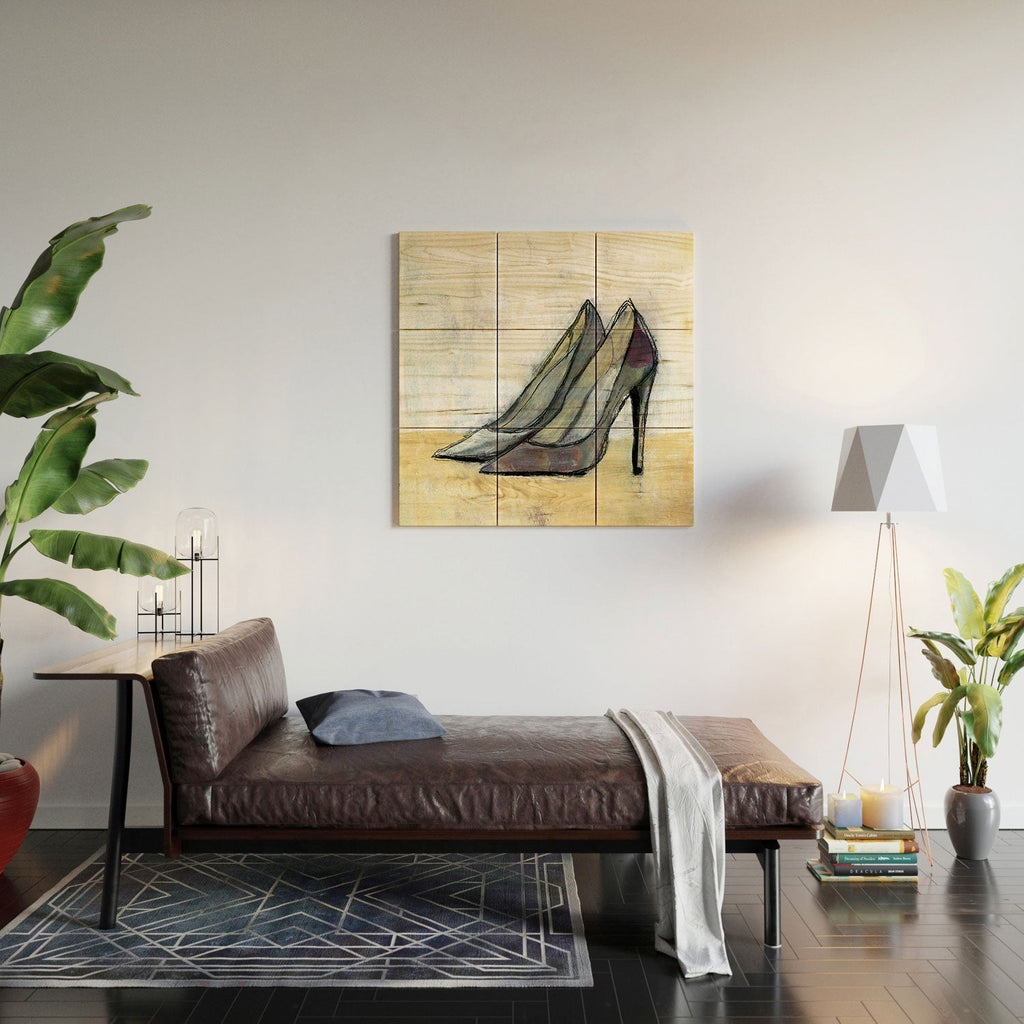Sophia Buddenhagen Grey Stiletto Wood Wall Mural