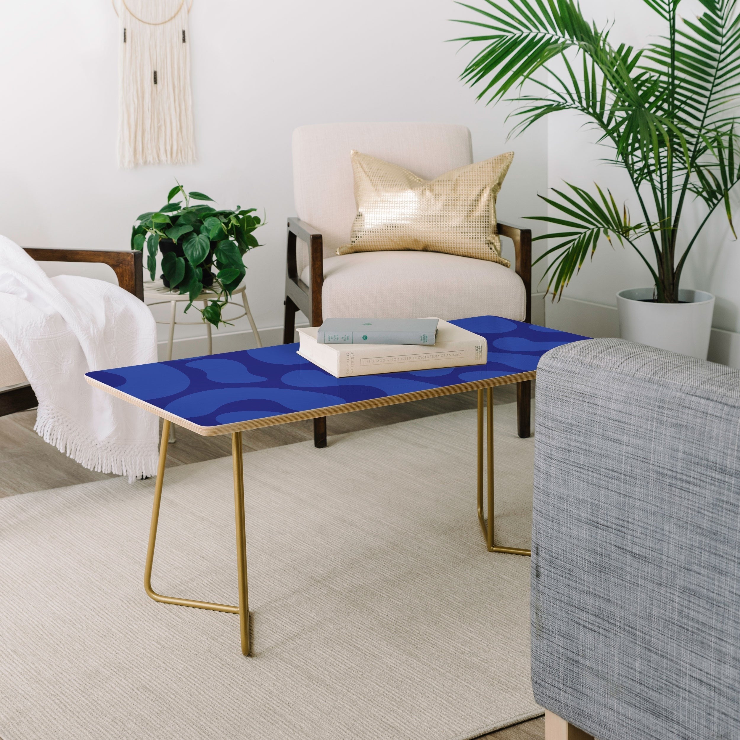 Camilla Foss Blue Pebble Coffee Table