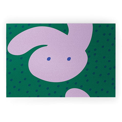 Camilla Foss Pebbles and Rabbit Welcome Mat