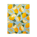 Jessica Molina Lemon Pattern on Sky Blue Poster