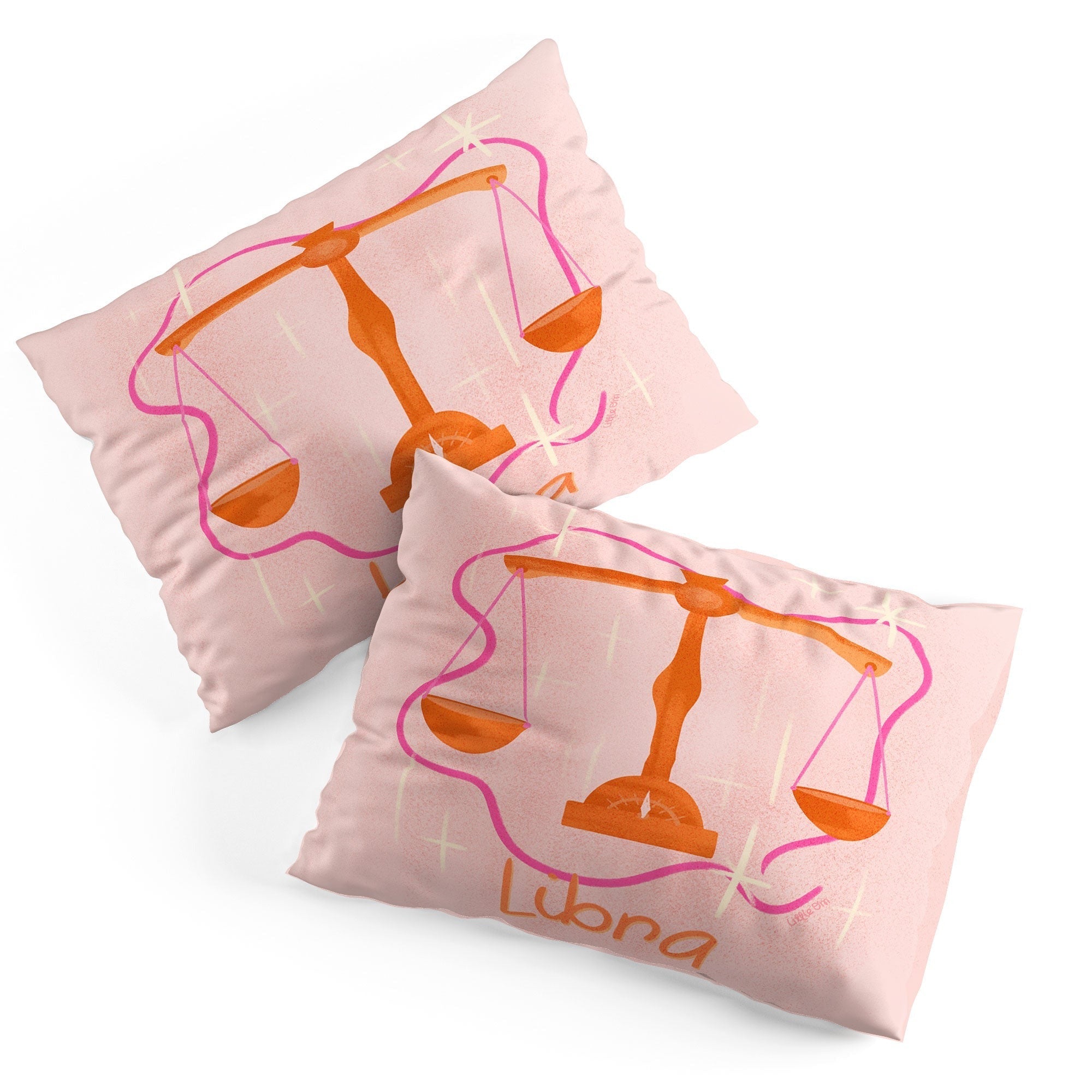 Little Om Zodiac Signs Libra Pillow Shams