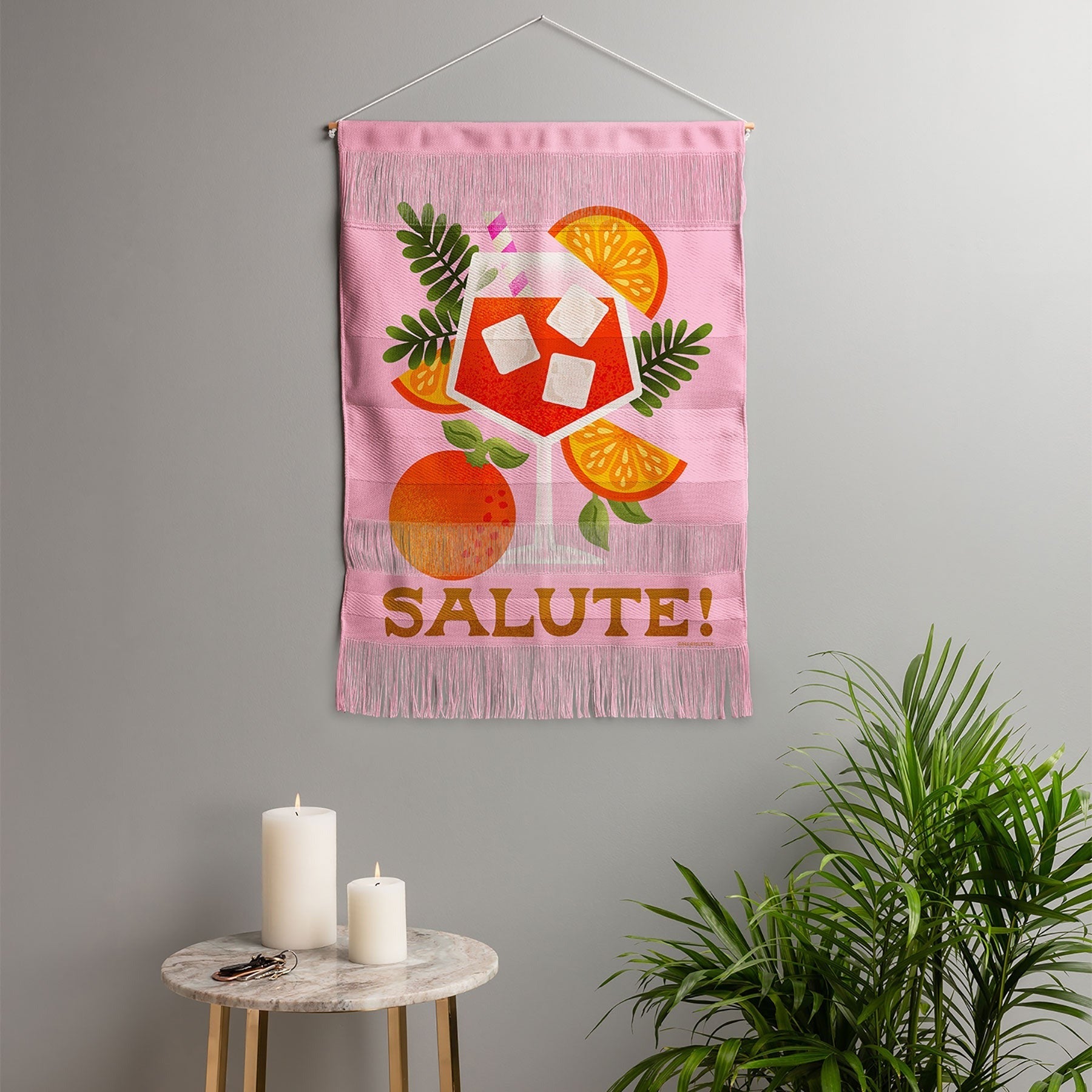 Jessica Molina Orange Spritz Wall Hanging Portrait