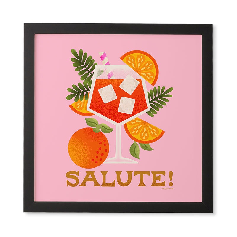 Jessica Molina Orange Spritz Framed Wall Art